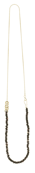 By Boe- Violet Oyster Beaded Necklace