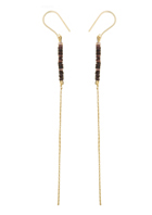By Boe-Violet Oyster Beaded Earrings